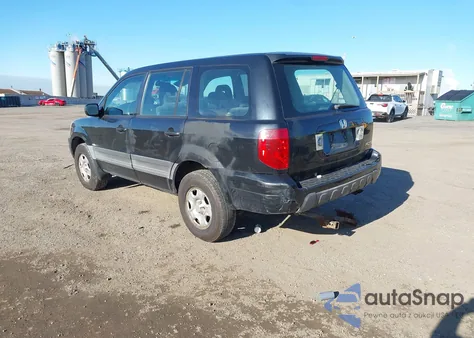 2004 Honda Pilot Lx из США, поврежденный, VIN 2HKYF18194H579048